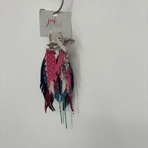 unknown brand Feather and Charmed Earrings
